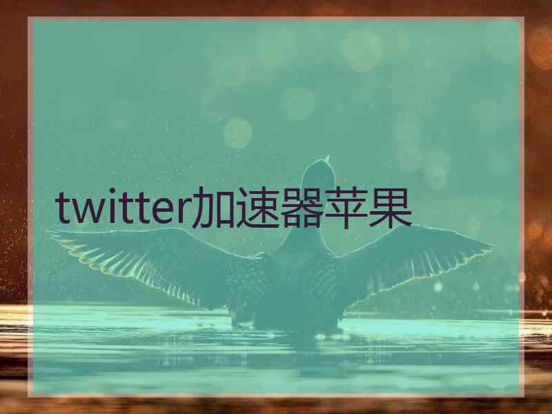 twitter加速器苹果