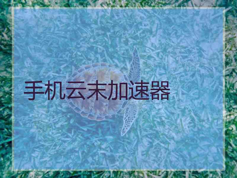 手机云末加速器