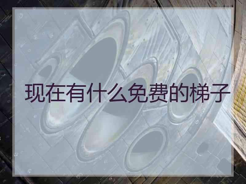 现在有什么免费的梯子