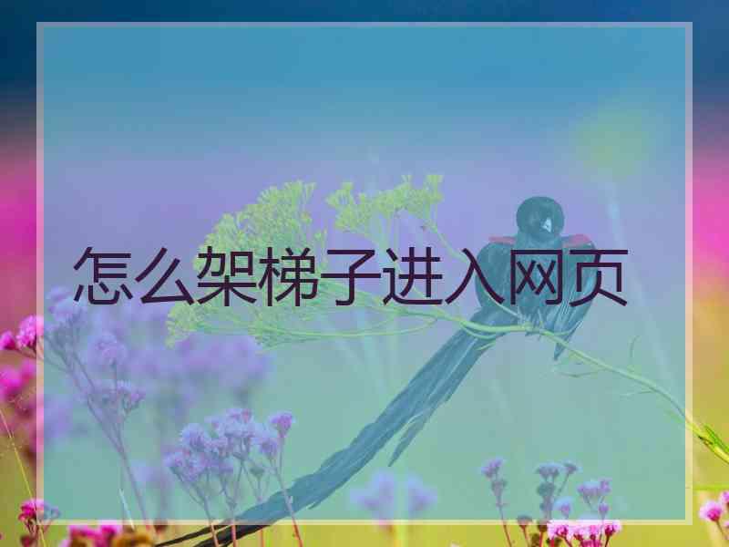 怎么架梯子进入网页