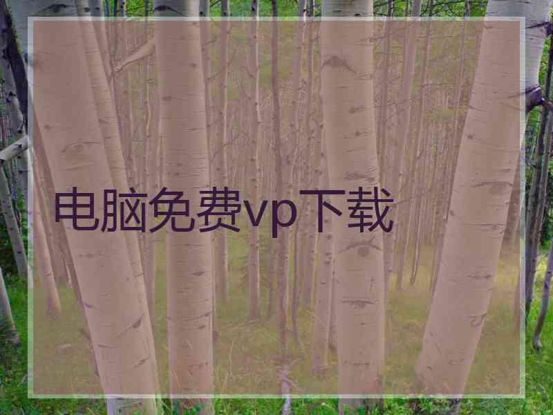 电脑免费vp下载