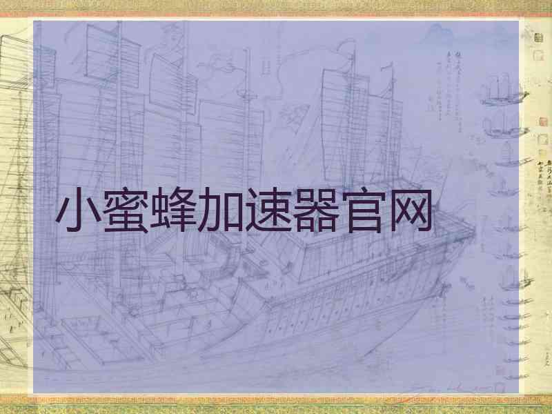 小蜜蜂加速器官网