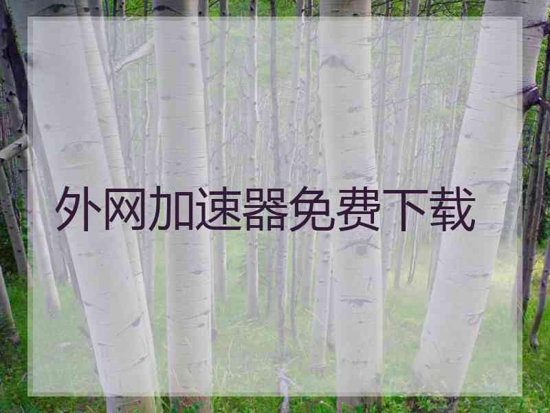 外网加速器免费下载
