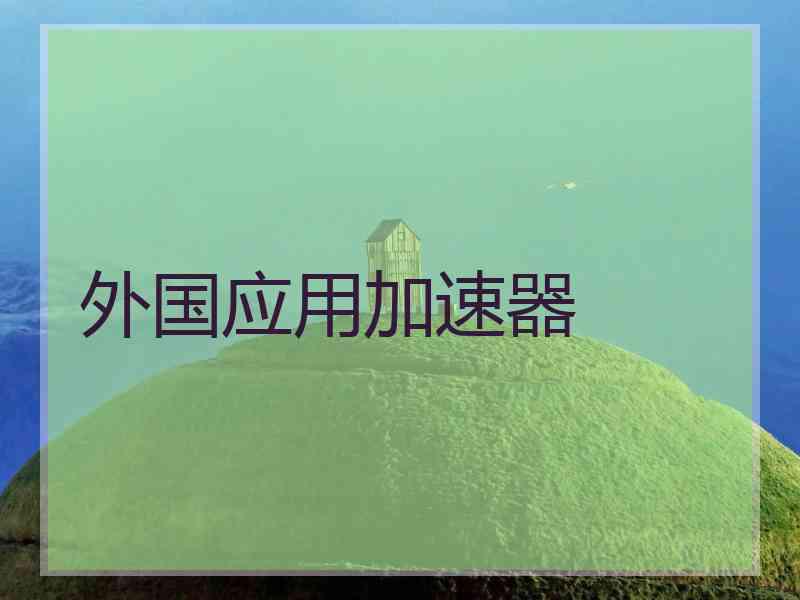 外国应用加速器