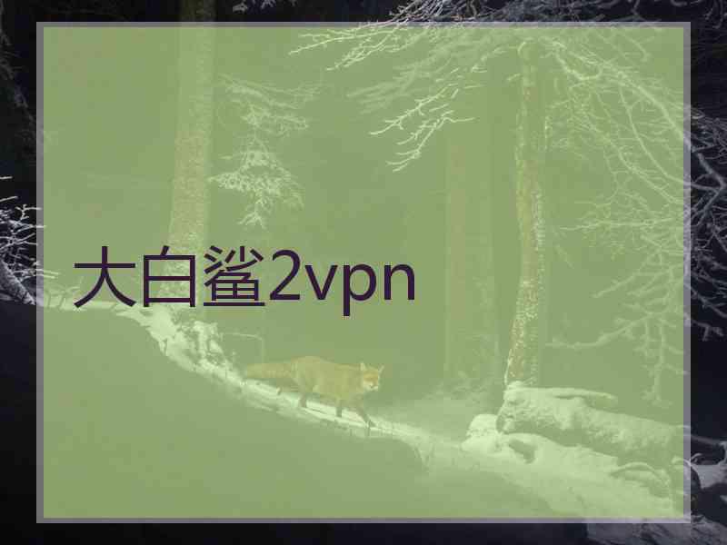大白鲨2vpn