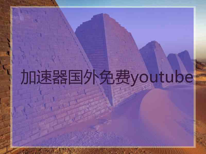加速器国外免费youtube