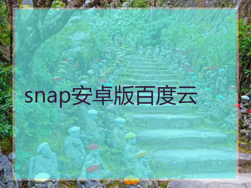 snap安卓版百度云