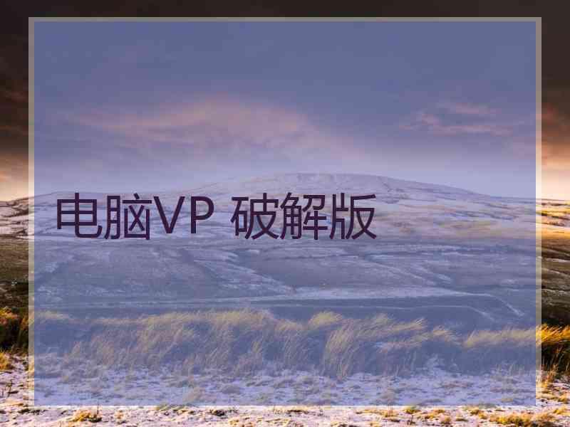 电脑VP 破解版