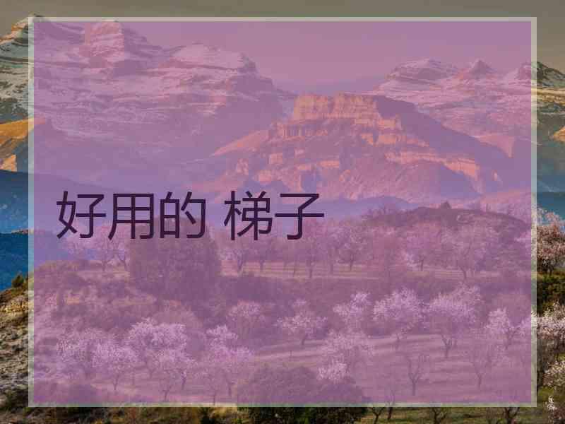 好用的 梯子