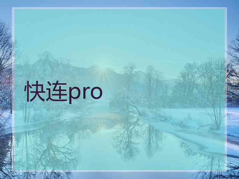 快连pro