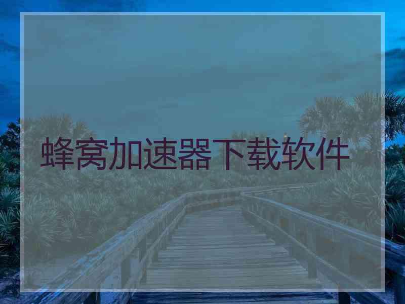 蜂窝加速器下载软件