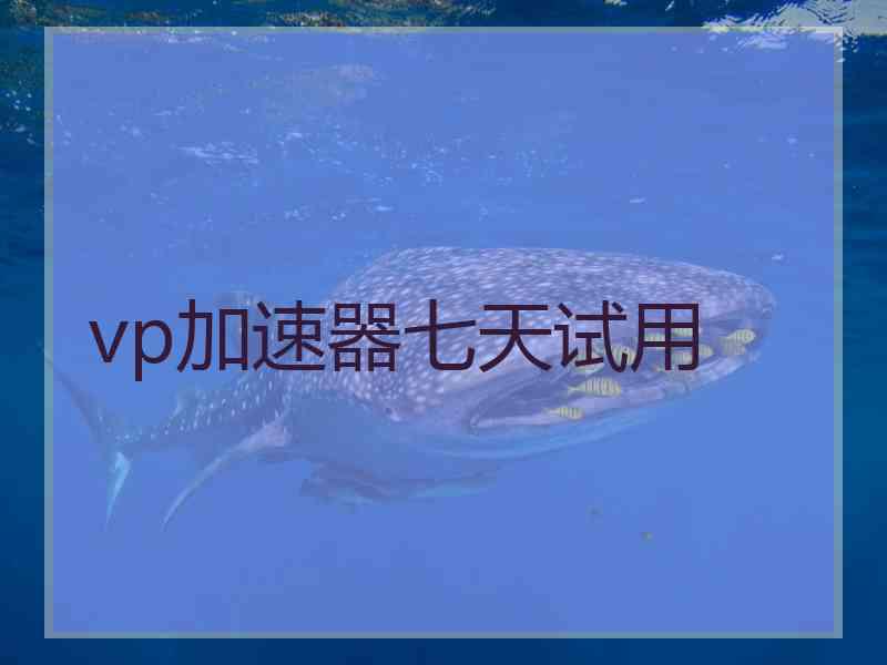 vp加速器七天试用