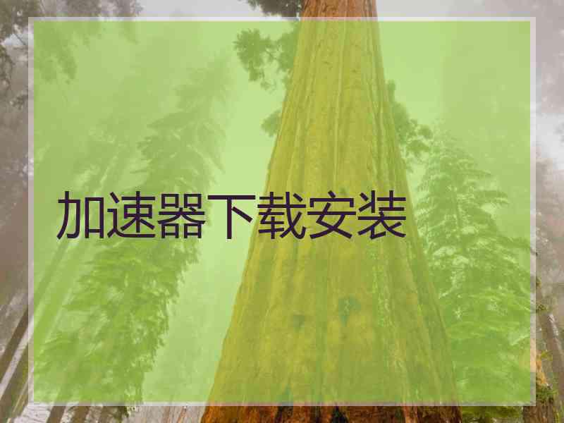 加速器下载安装