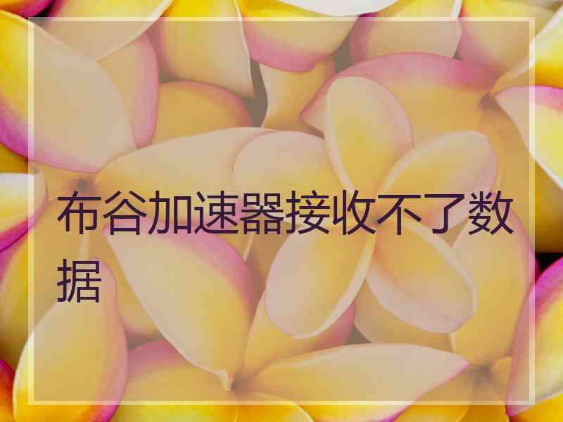 布谷加速器接收不了数据
