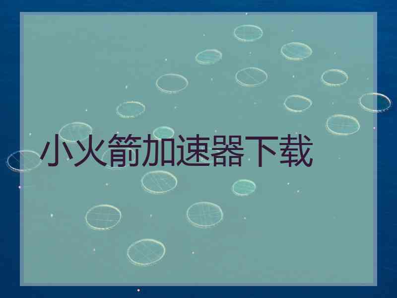 小火箭加速器下载