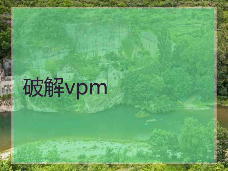 破解vpm