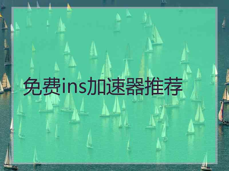 免费ins加速器推荐
