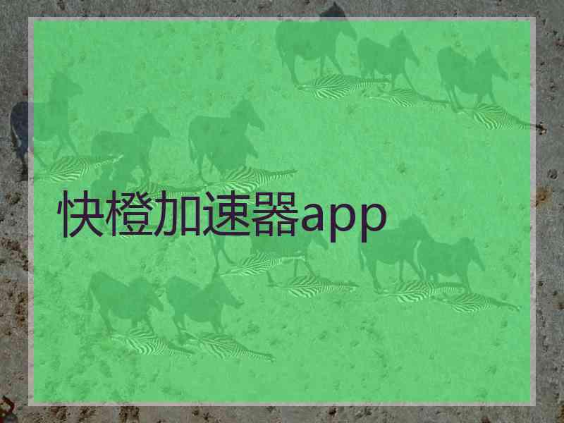 快橙加速器app