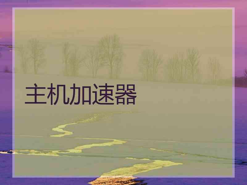 主机加速器