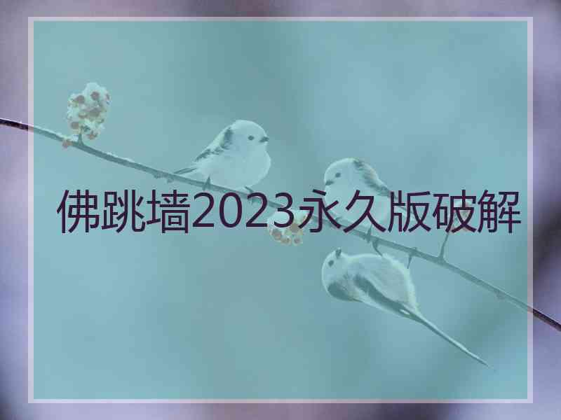 佛跳墙2023永久版破解