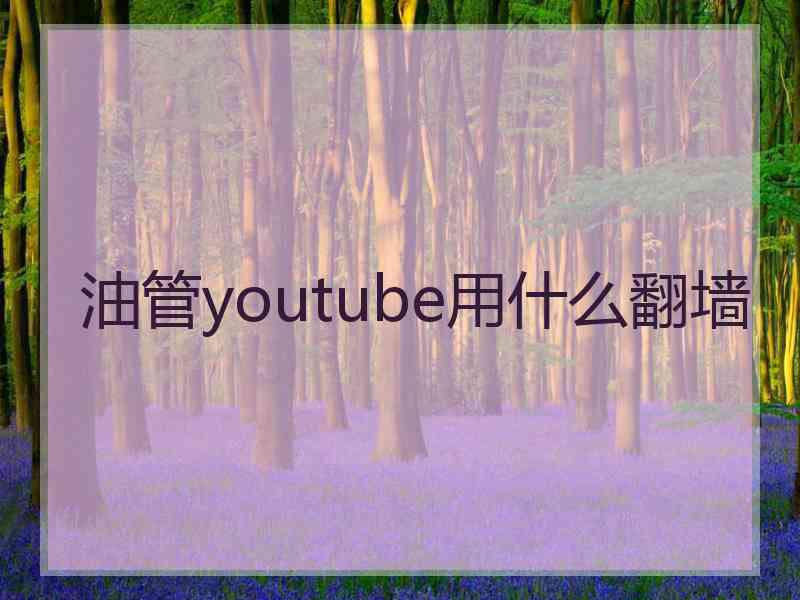 油管youtube用什么翻墙