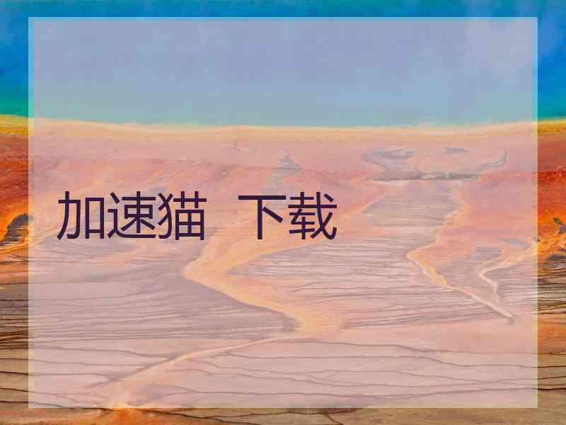 加速猫  下载