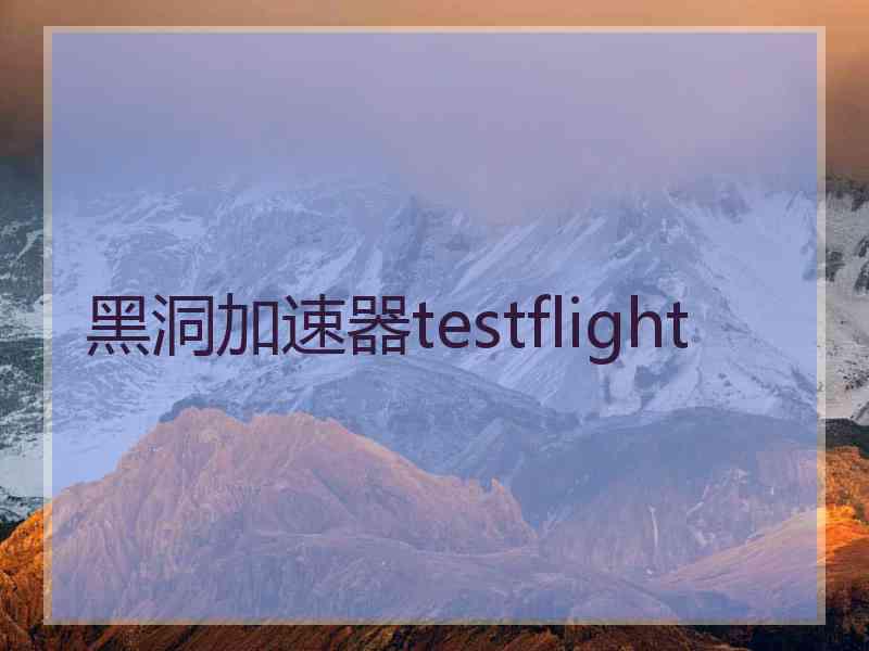 黑洞加速器testflight