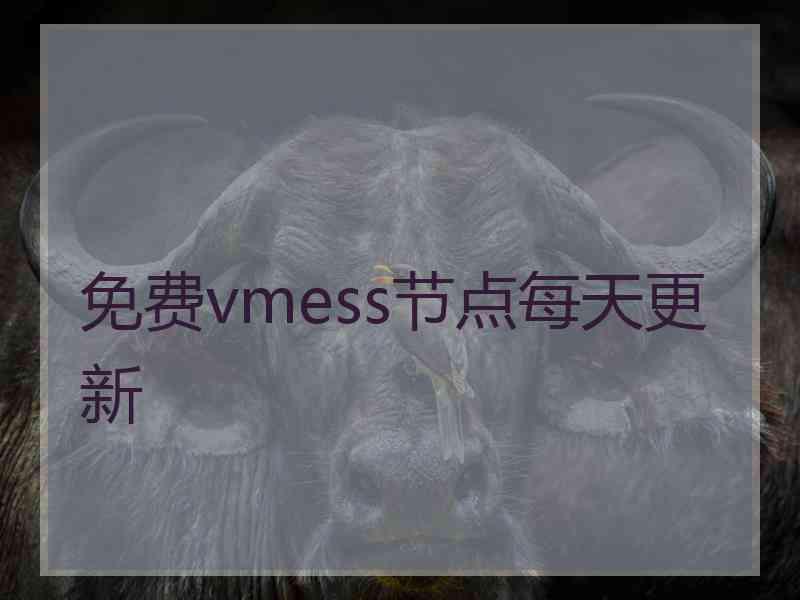 免费vmess节点每天更新