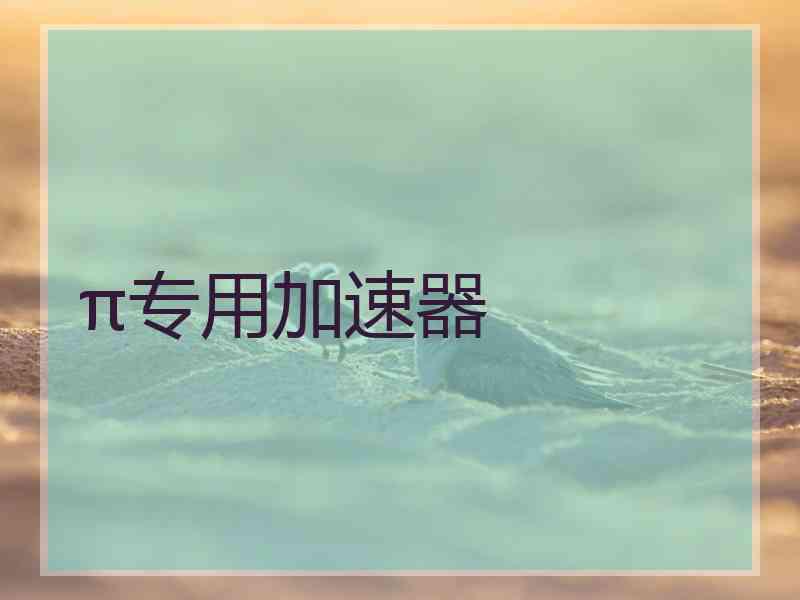 π专用加速器