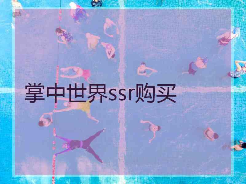 掌中世界ssr购买