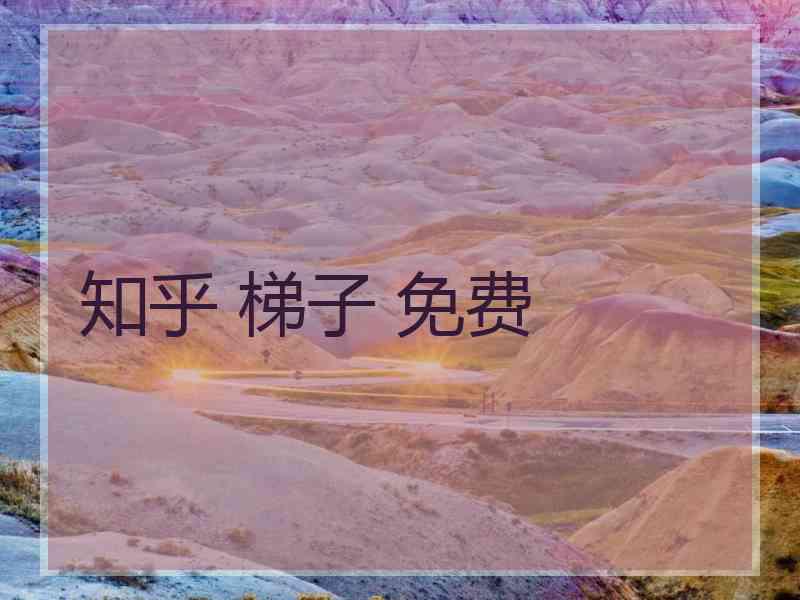知乎 梯子 免费