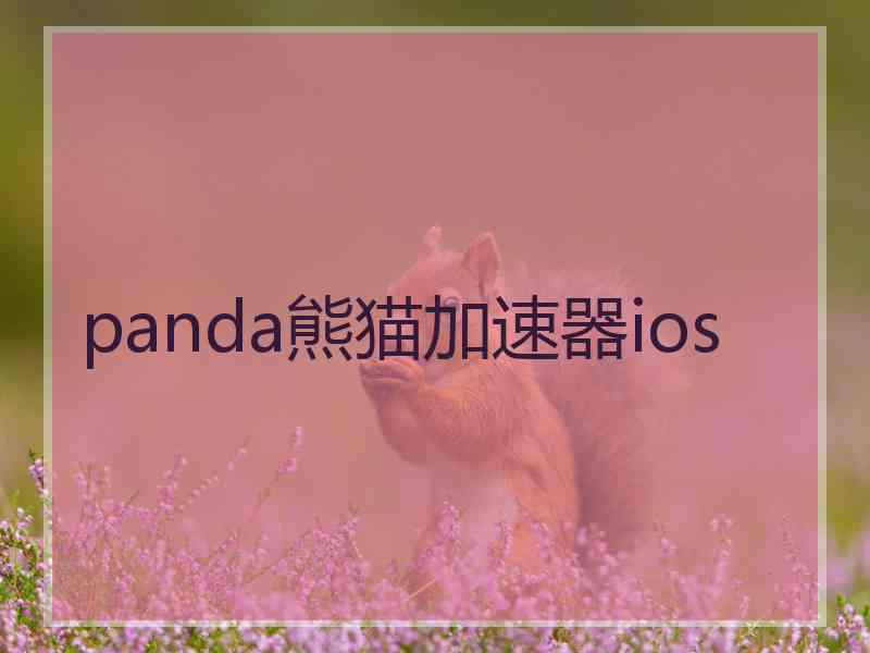 panda熊猫加速器ios