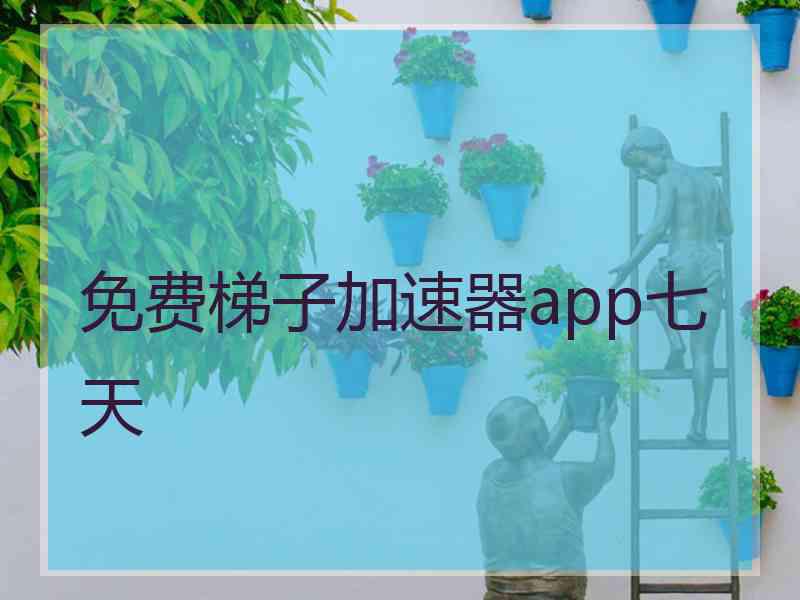 免费梯子加速器app七天