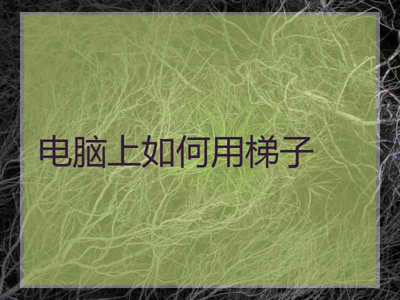 电脑上如何用梯子