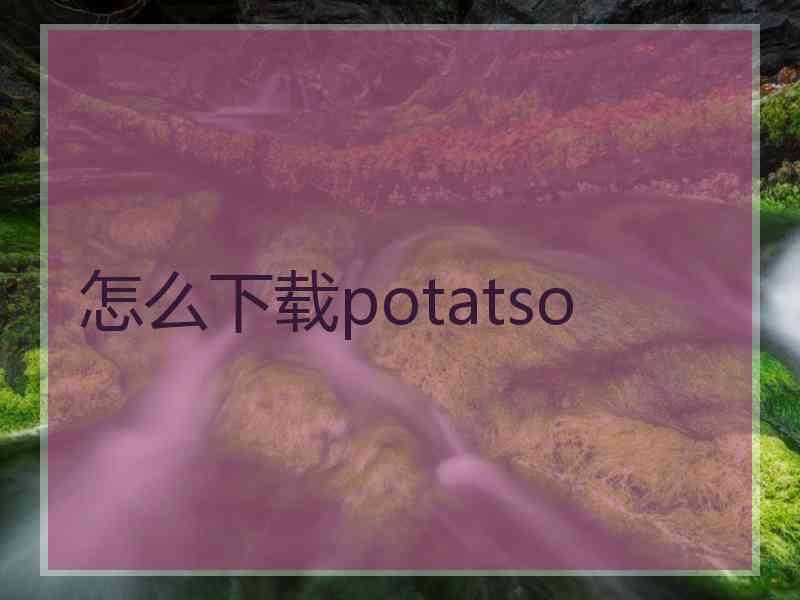 怎么下载potatso
