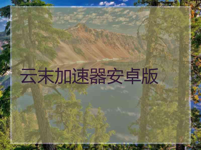 云末加速器安卓版