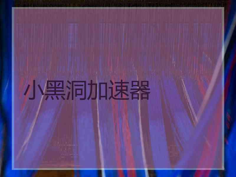 小黑洞加速器