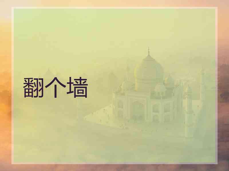翻个墙