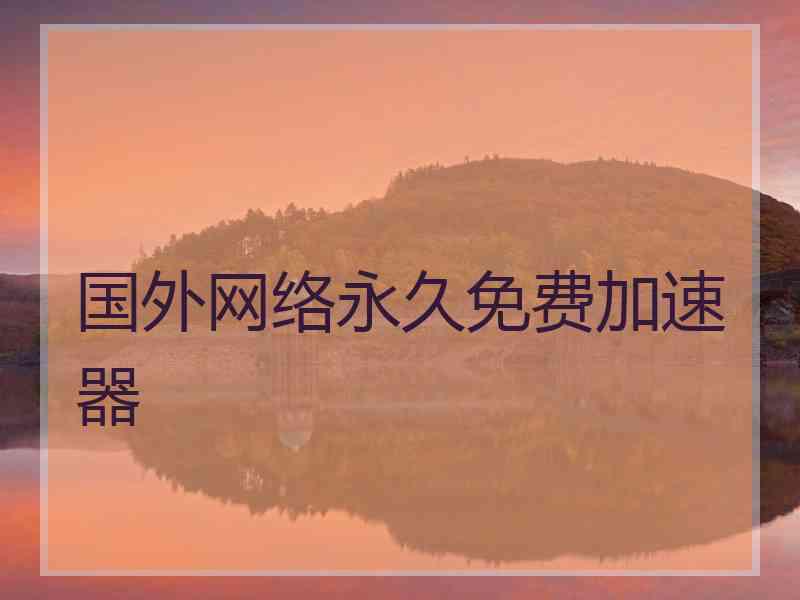 国外网络永久免费加速器
