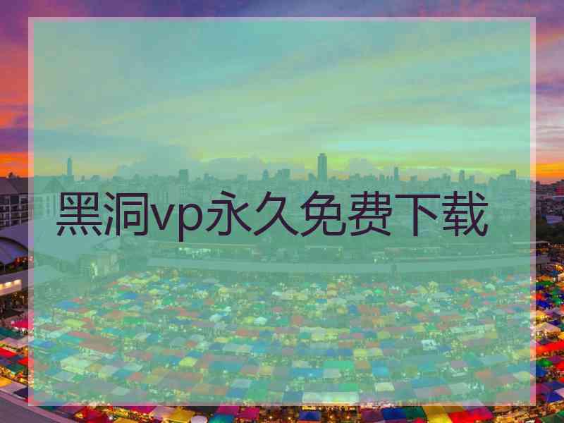 黑洞vp永久免费下载