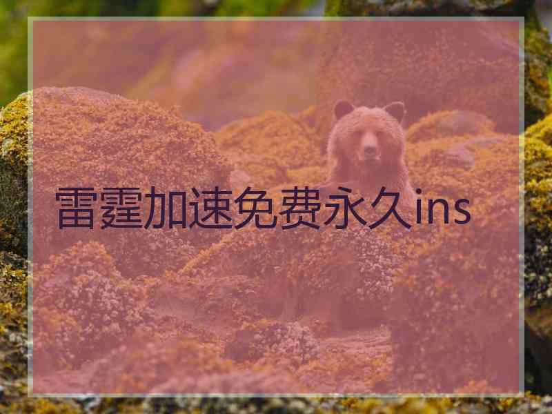 雷霆加速免费永久ins