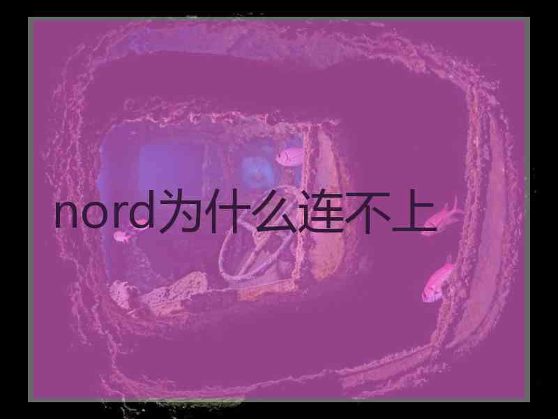 nord为什么连不上
