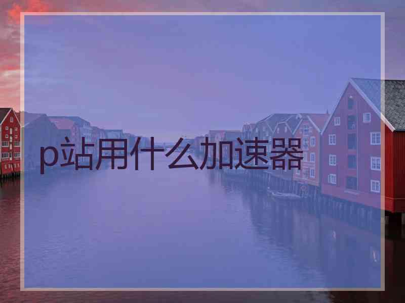 p站用什么加速器