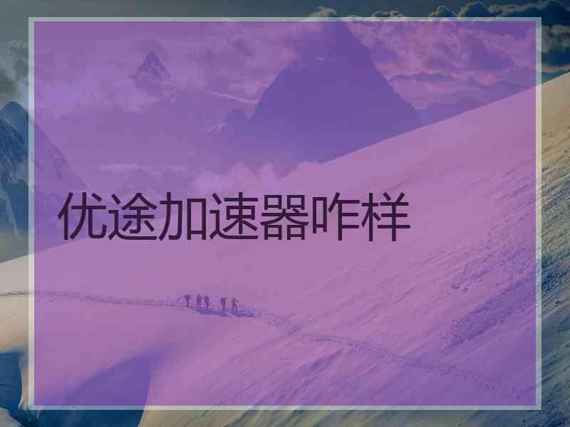 优途加速器咋样
