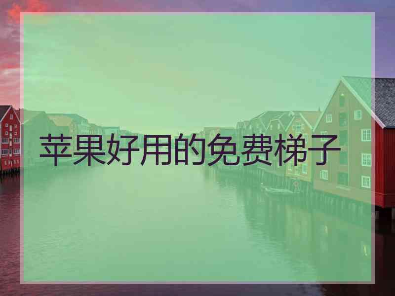 苹果好用的免费梯子