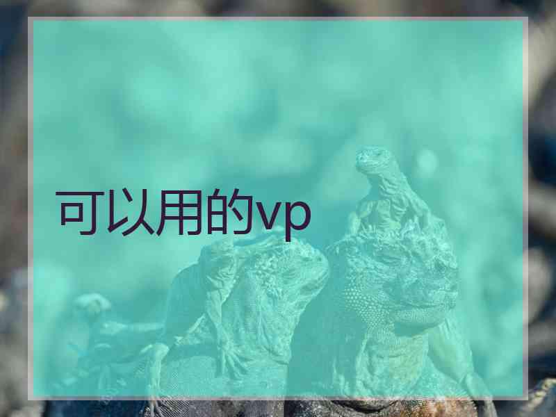 可以用的vp