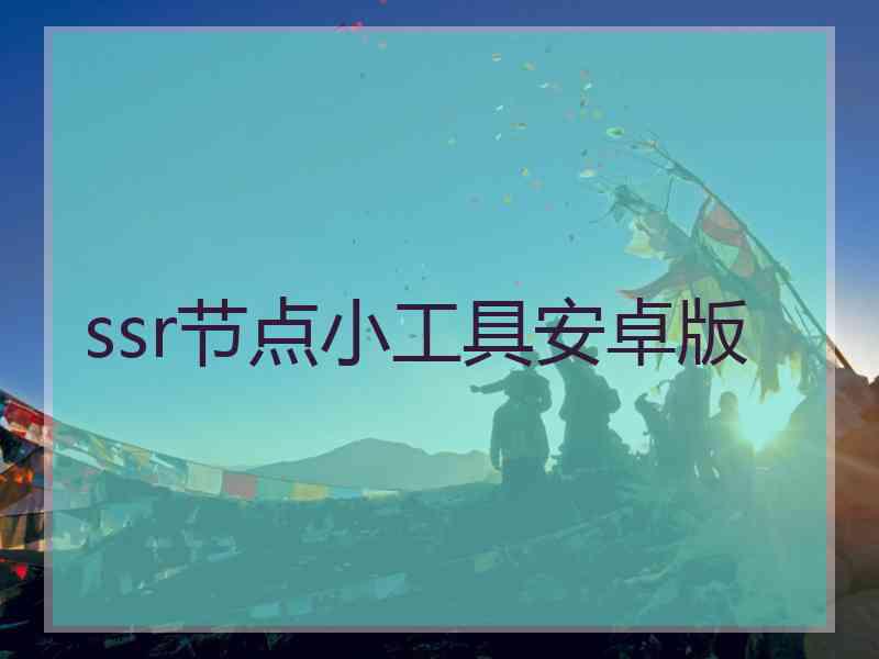 ssr节点小工具安卓版