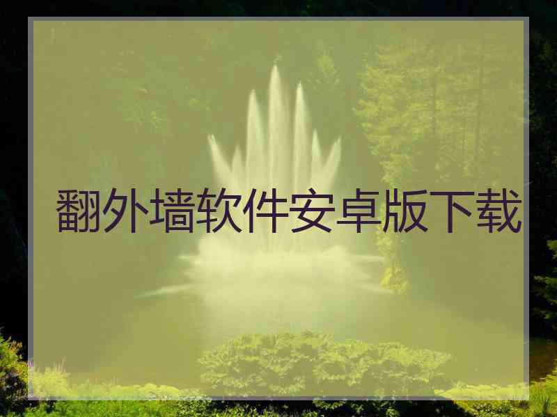 翻外墙软件安卓版下载