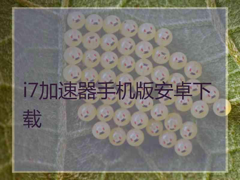 i7加速器手机版安卓下载