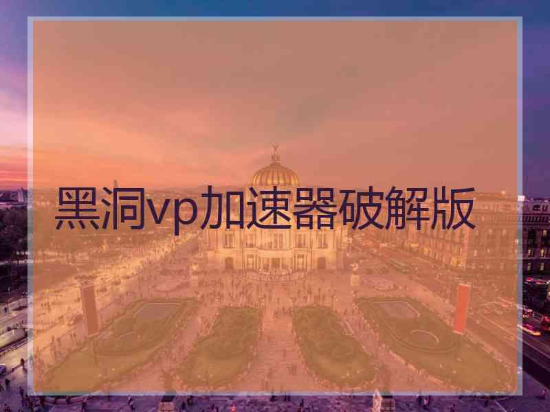 黑洞vp加速器破解版